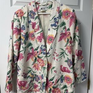 Elegant Floral Women's Blazer